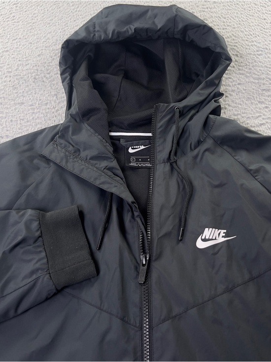 Nike Other - Nike Sportswear Windrunner Jacket Womens Large Black Full Zip Hooded Athletic
